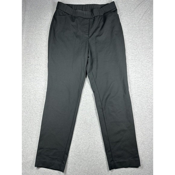 J. Jill Womens Pants Black Size Small Petite Ponte Pant‎ Slim Leg Rayon Blend - Picture 1 of 8